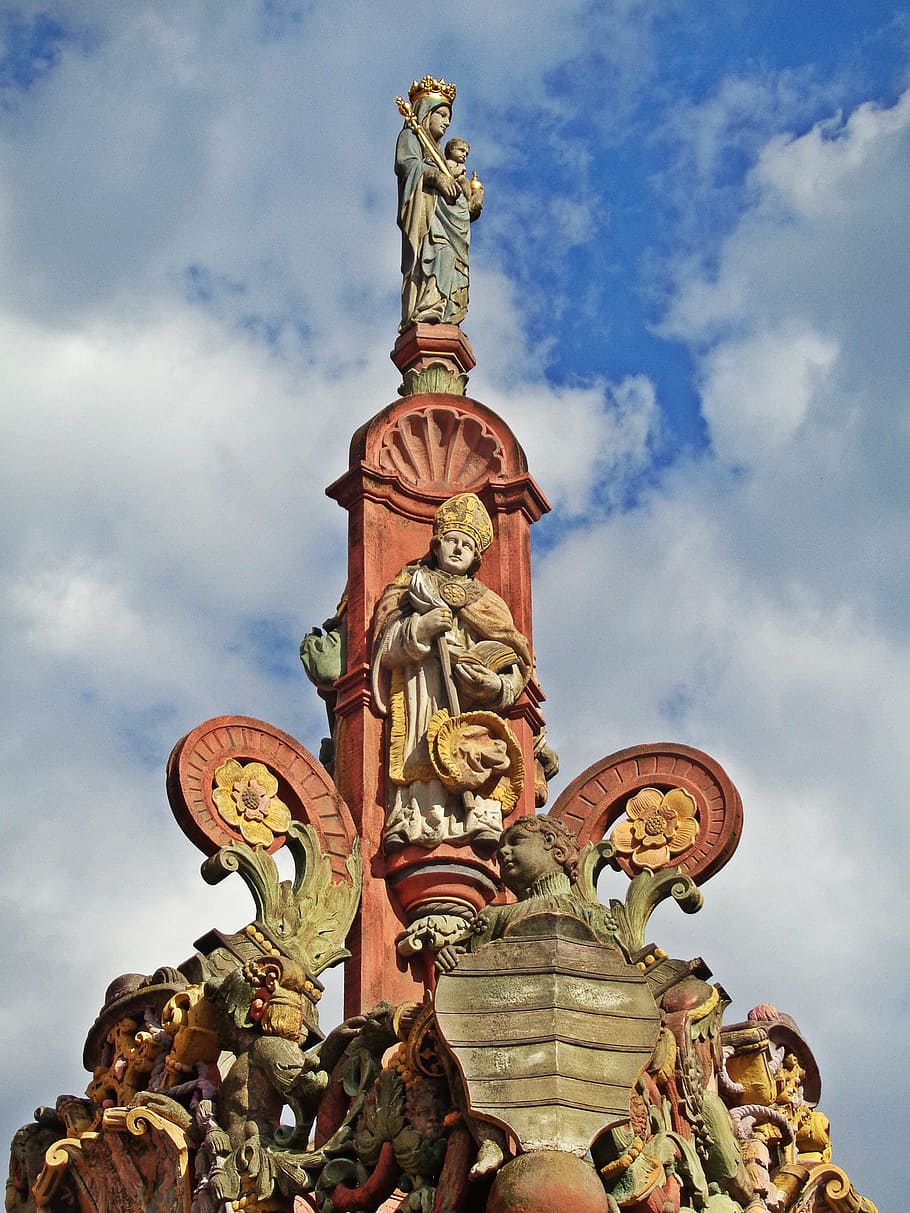 Mainz, Germany, Figure, Religion, sculpture, monument, statue HD wallpaper