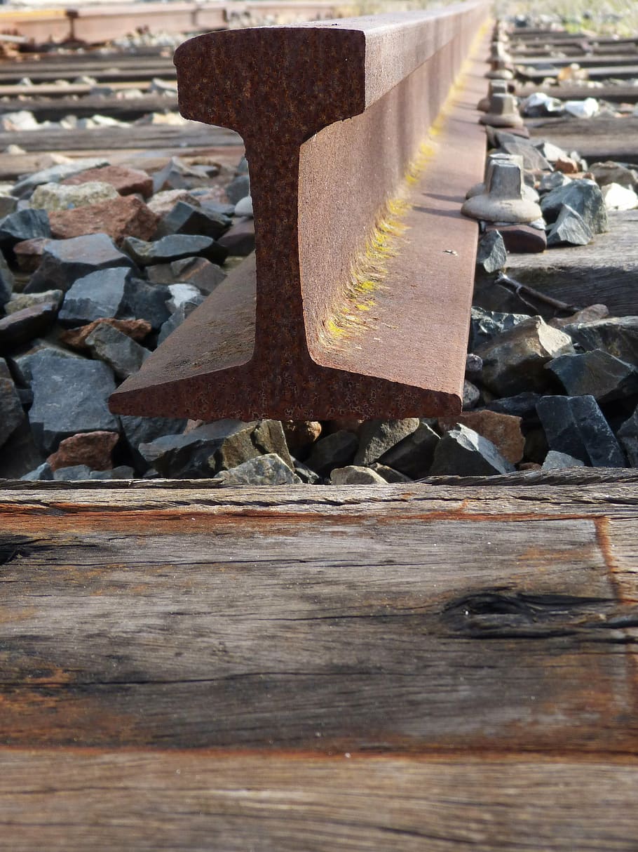 rail, section, naughty, railway, train, train tracks, wood - material HD wallpaper