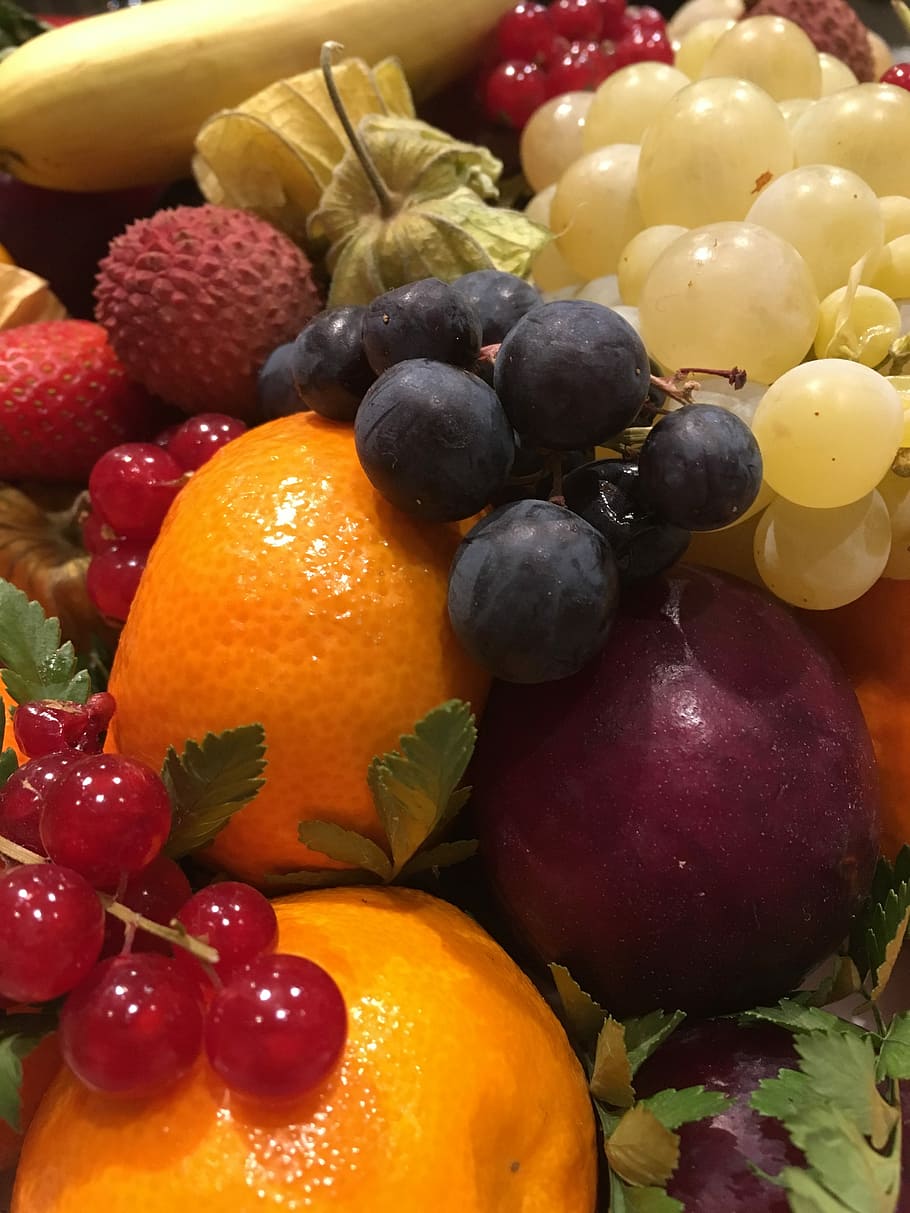 fruit, grape, banana, healthy eating, food, food and drink HD wallpaper