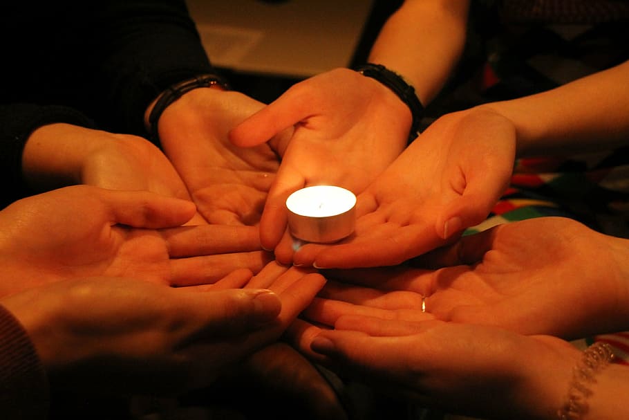friendship, support, light, candle, cohesion, group dynamics HD wallpaper
