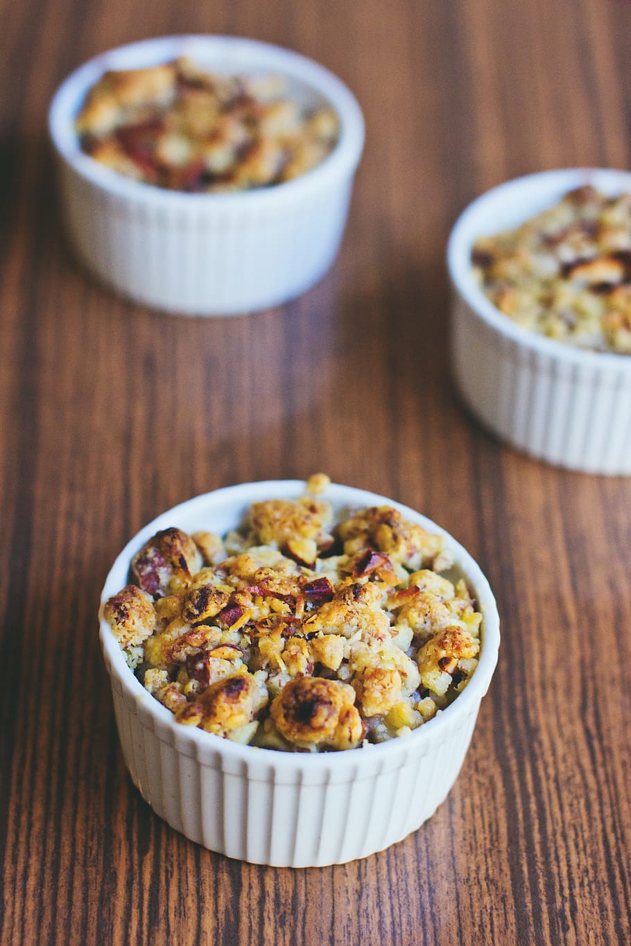 food, drinks, apple, bake, brulee, cream, creme, crumble, crumbles HD wallpaper