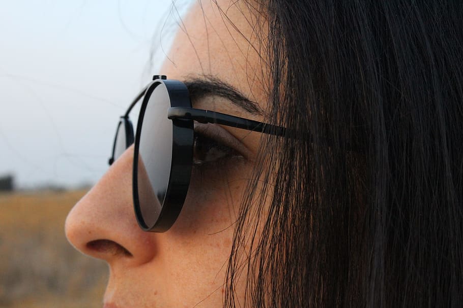 portrait, sunglasses, black, one person, adult, headshot, close-up HD wallpaper