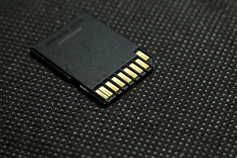 black SD card, data, storage, technology, flash, digital, drive HD wallpaper