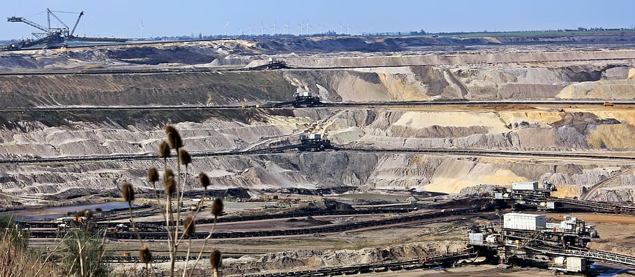 Open Pit Mining, Open-Cast Mining Inden, raw materials, removal HD wallpaper