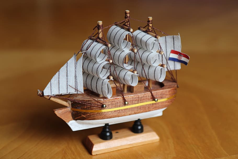 sailing vessel, ship, model, boot, wood, seafaring, historically HD wallpaper