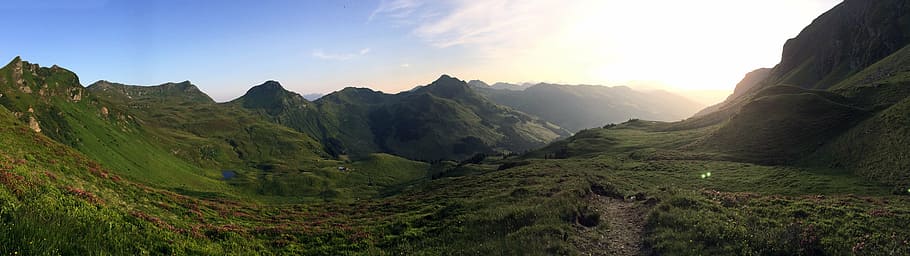 summer, mountains, alm, meadow, saalbach, nature, landscape HD wallpaper