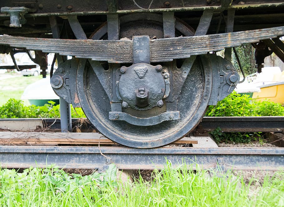 Train Wheel, Old Train, Railway, Train, composition, the way HD wallpaper