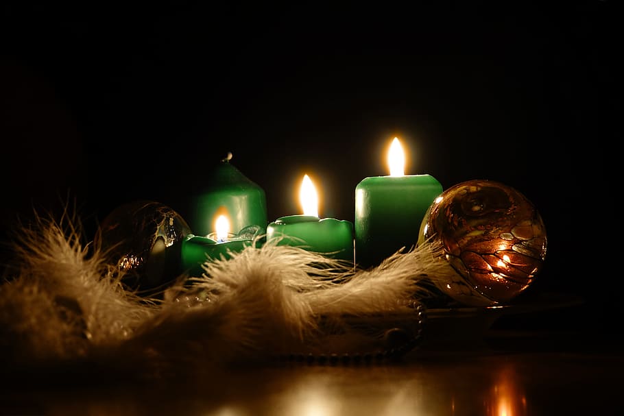 advent, 3, candle, mood, candlelight, contemplative, flame HD wallpaper