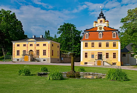 castle, belvedere, weimar, thuringia germany, old building HD wallpaper