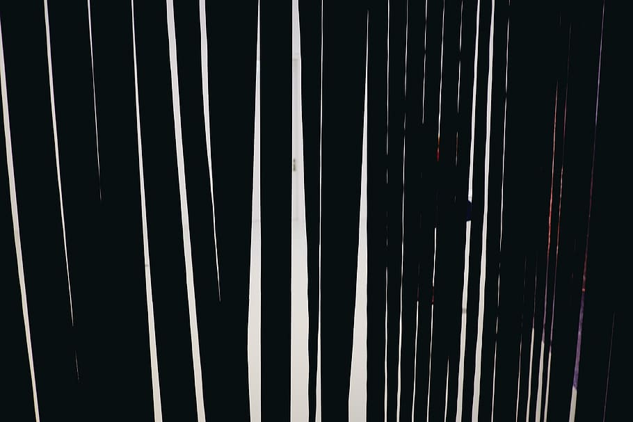 Abstract vertical lines, backgrounds, pattern, black Color, steel HD wallpaper
