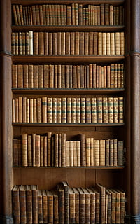 HD wallpaper: Books on shelves in a library, various, bookshelf ...