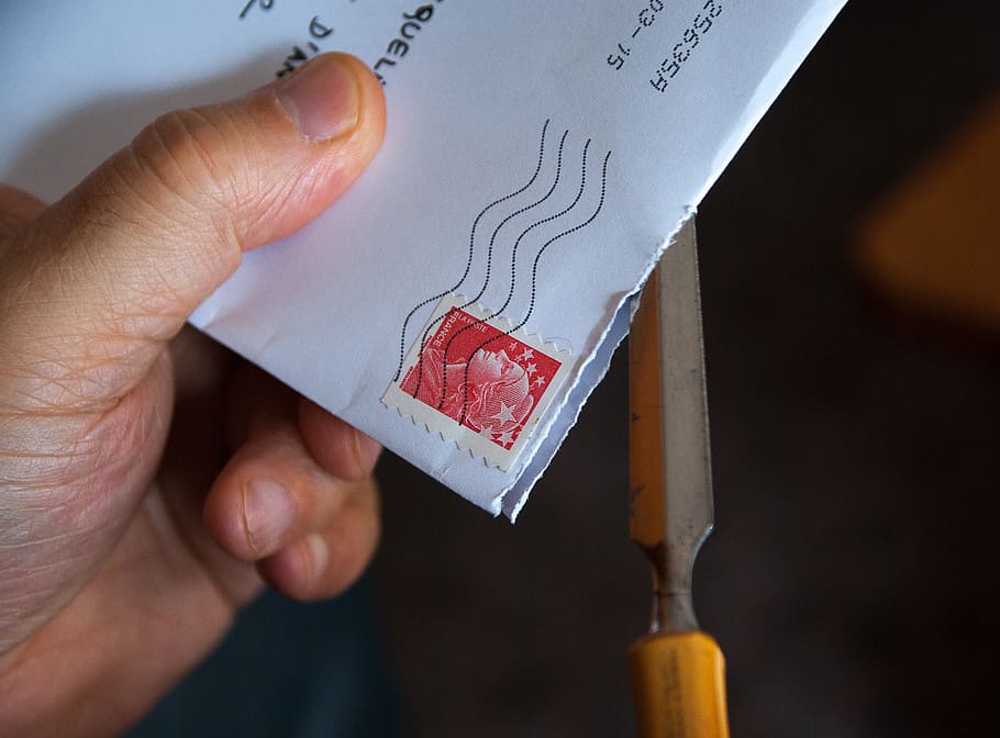 person holding envelope card, mail, letter, correspondence HD wallpaper