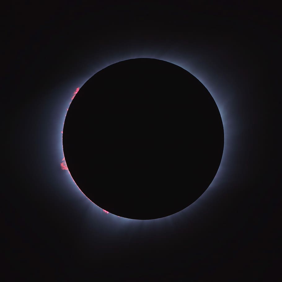 lunar eclipse digital wallpaper, Solar Eclipse close-up photography HD wallpaper