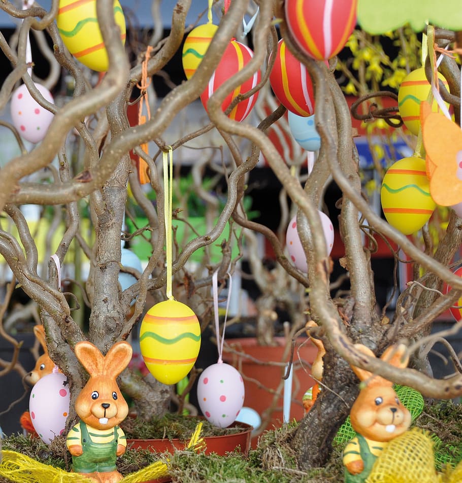 easter, easter decoration, easter bunny, celebration, food HD wallpaper