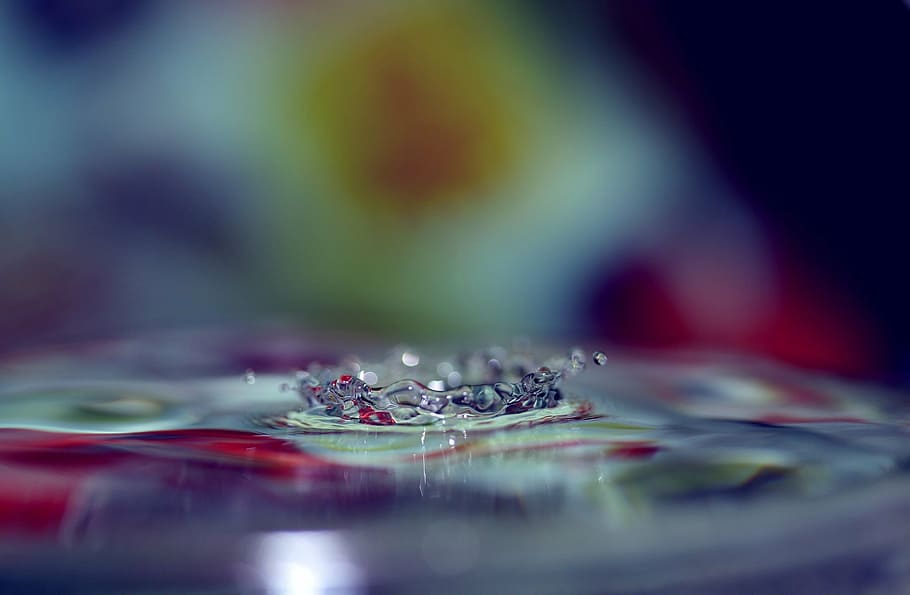 drops, water, macro, liquid, splash, close-up, abstract, backgrounds HD wallpaper