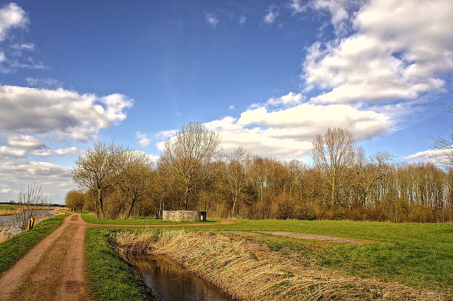 Landscape, Blue, Skies, Cloud, Nature, hdr, cloud - sky, field HD wallpaper