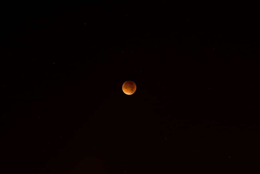 Supermoon eclipse, abstract, nature, astronomy, night, moon Surface HD wallpaper