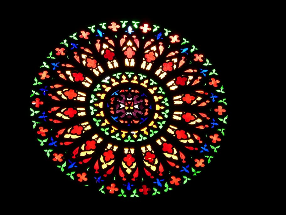 Church Window, Colorful, about, abstract, decoration, pattern HD wallpaper