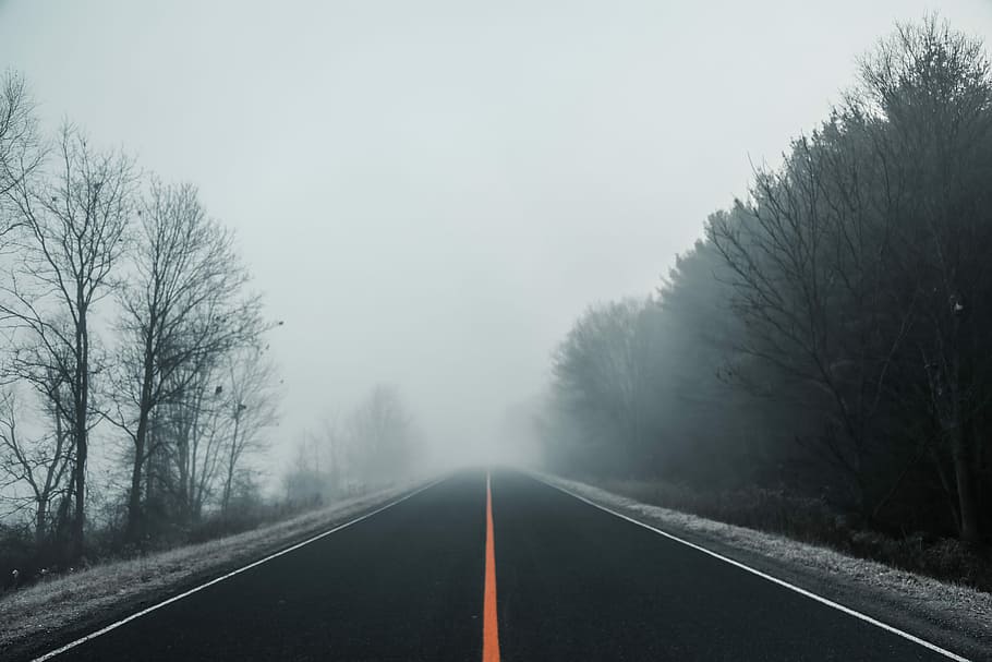 Пусто. Пустая дорога aesthetic. Обои пусто. Пустая дорога и ожидание картинка. Foggy Road.