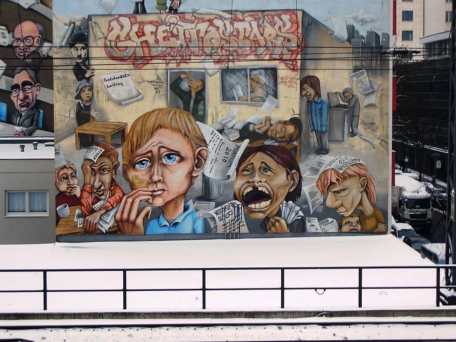 berlin, city, wall, graffiti, east germany, west germany, ddr, HD wallpaper