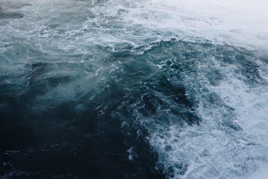 sea, ocean, water, waves, nature, no people, motion, full frame HD wallpaper
