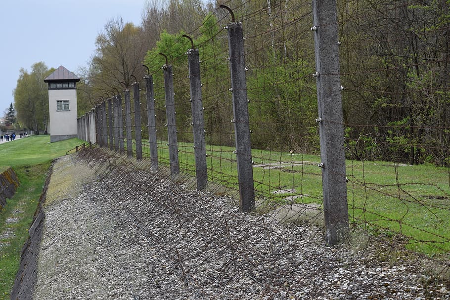 Fence, Concentration Camp, Prison, dachau, germany, war, jewish HD wallpaper