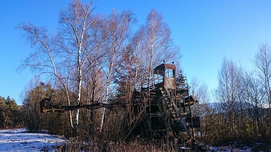 winter, old, end, old machine, obsolete, turned off, retired HD wallpaper