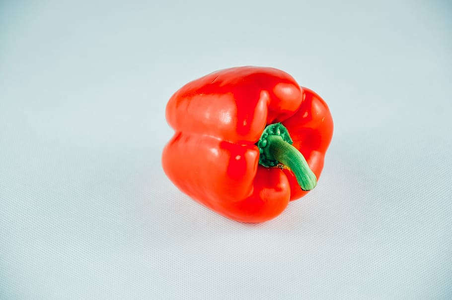 pepper, red, vegetable, food, healthy, raw, ripe, organic, produce HD wallpaper