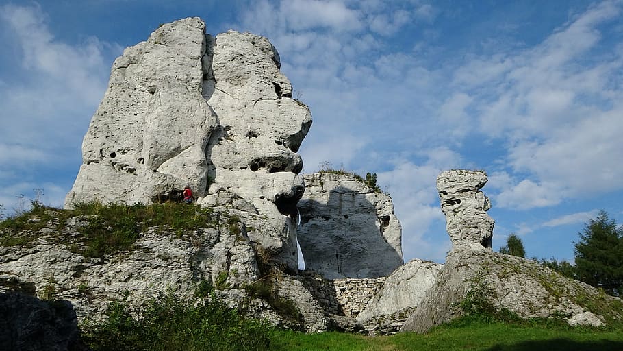 ogrodzieniec, poland, landscape, rocks, jura krakowsko-czestochowa, HD wallpaper