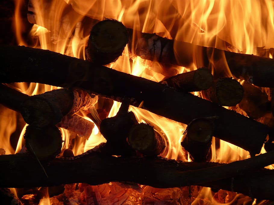 Fire, Heat, Flame, Embers, Burn, Oven, hell, hot, fire - natural phenomenon HD wallpaper