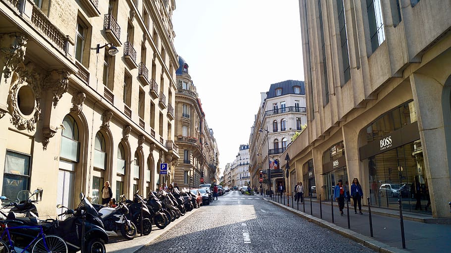paris, road, city, architecture, building exterior, built structure HD wallpaper