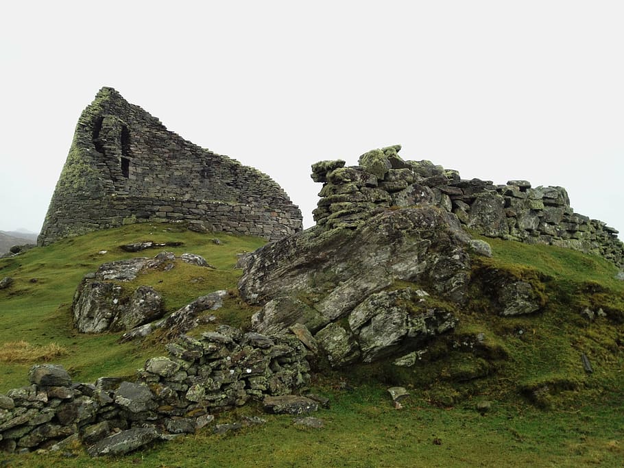rock formation during daytime, broch, carloway, isle of lewis