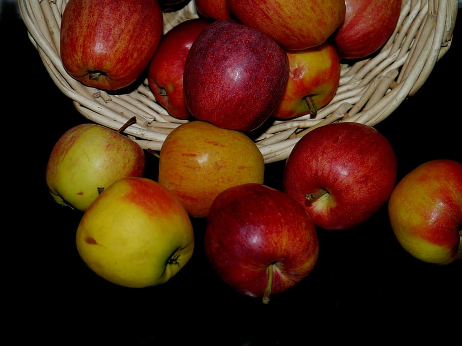 apple, fruit basket, salazar, red, food, healthy eating, food and drink HD wallpaper