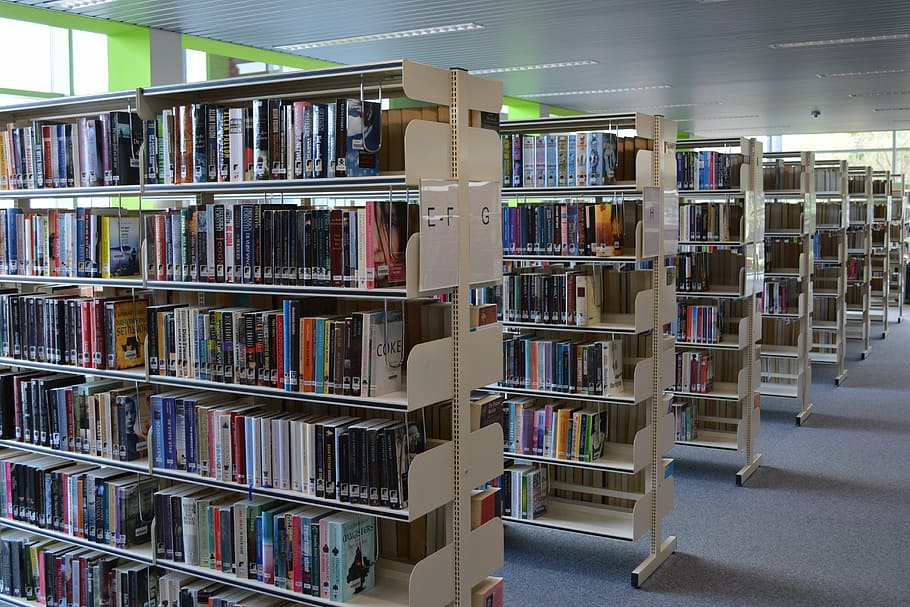 Books, Library, Read, Bookmarks, bookshelf, indoors, large group of objects HD wallpaper