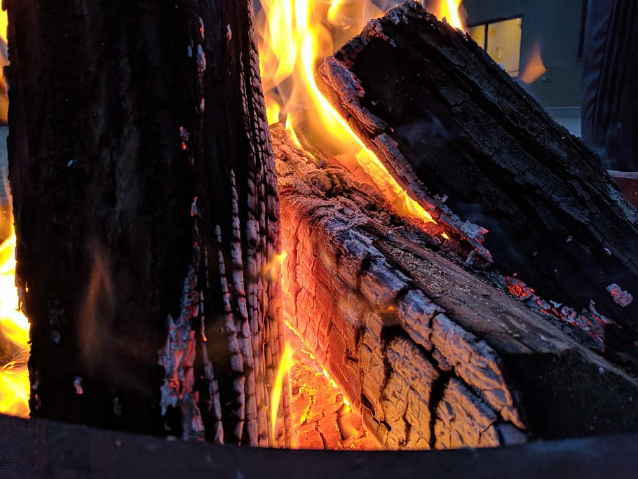 camp fire, flames, bonfire, burning, heat - temperature, fire - natural phenomenon HD wallpaper