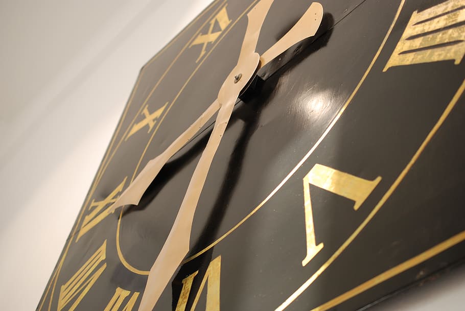 clock, hours, half past eight, pointers, wall clock, dial, timepiece HD wallpaper