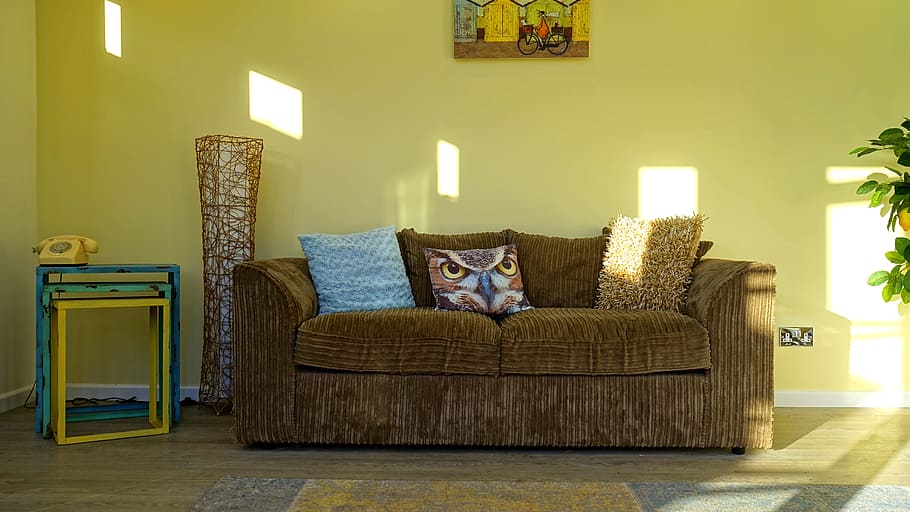 wall, painting, house, table, apartment, couch, cozy, decor, decoration HD wallpaper