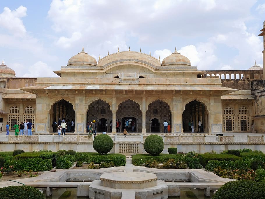 amer fort, jaipur, architecture, rajasthan, landmark, historical, HD wallpaper
