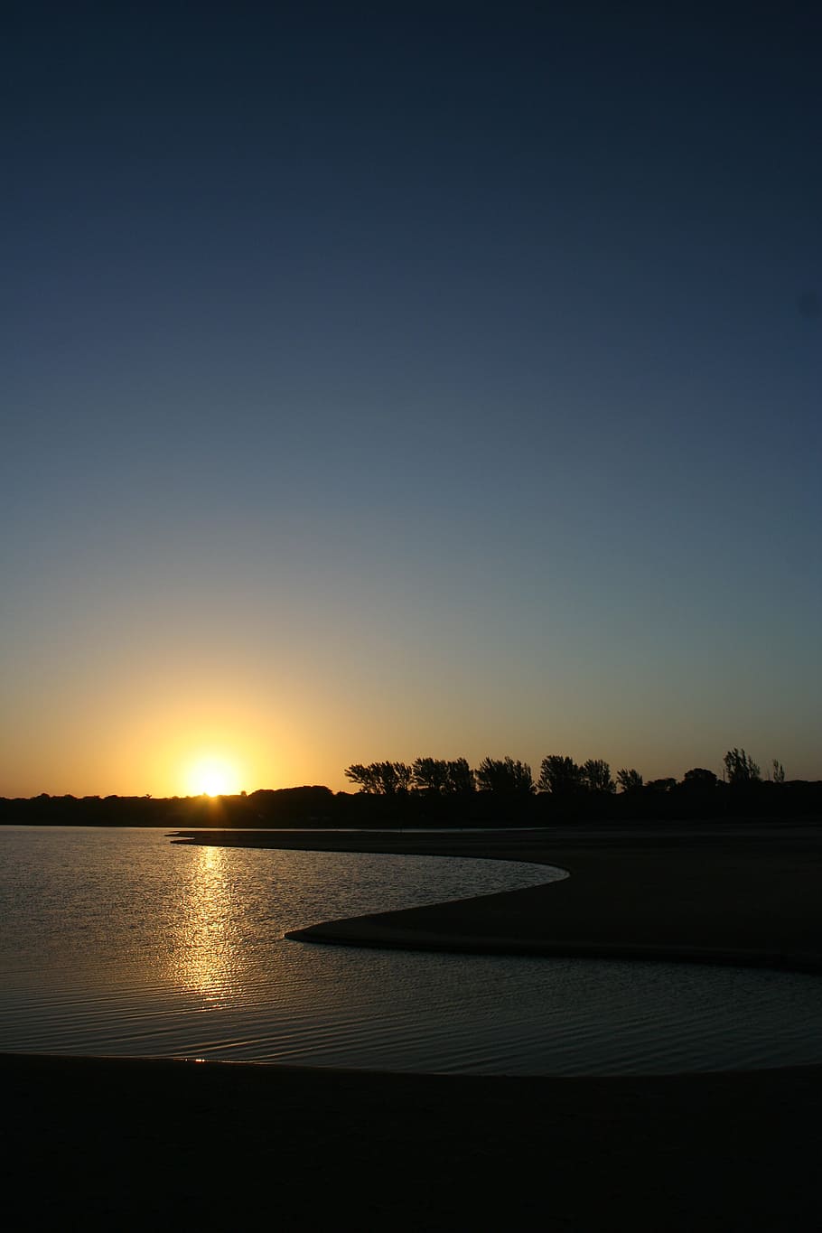 sunset, landscape, water, sky, scenics - nature, tranquility HD wallpaper