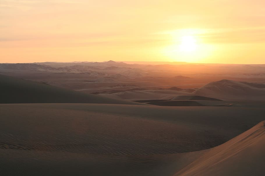 desert, sun, sand, landscape, scenics - nature, environment HD wallpaper