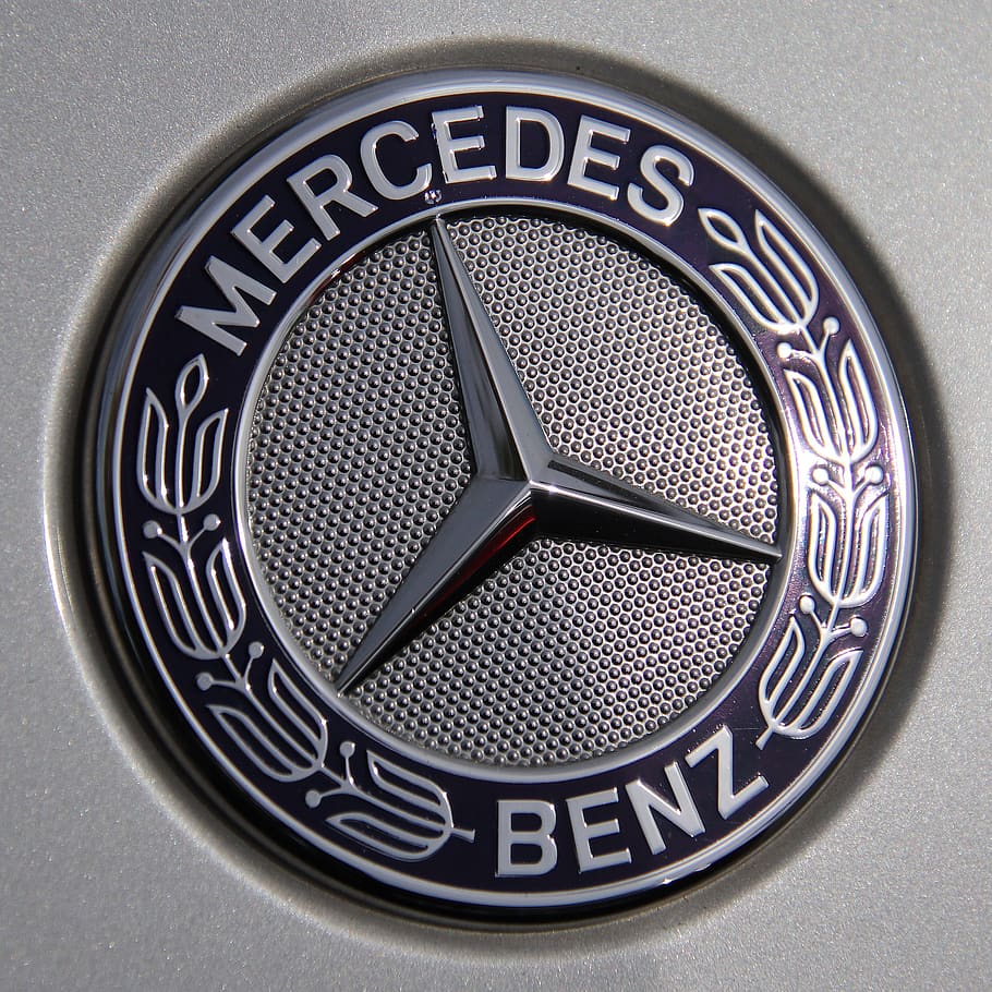 logo, star, mercedes benz, auto, vehicle, automotive, front