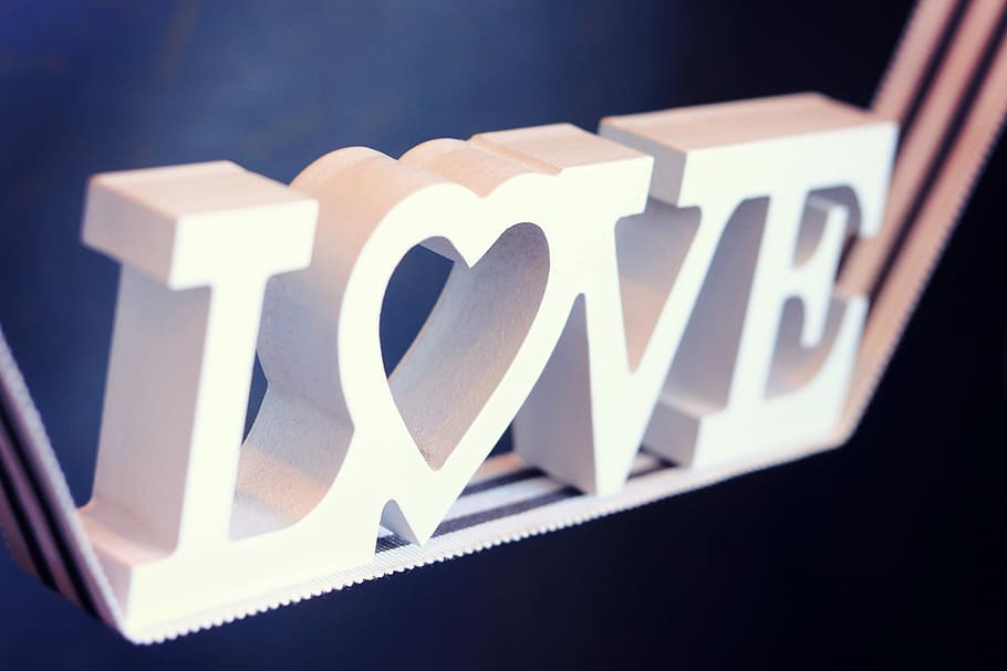 Love decorative letters, sign, single Word, text, communication HD wallpaper