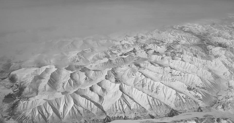 photo of white mountains, range, snow, peak, winter, russia HD wallpaper