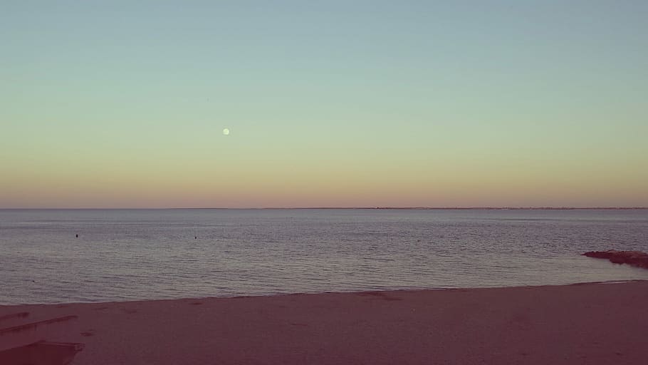 Sea, Beach, Sun, water, beauty in nature, tranquility, sky HD wallpaper
