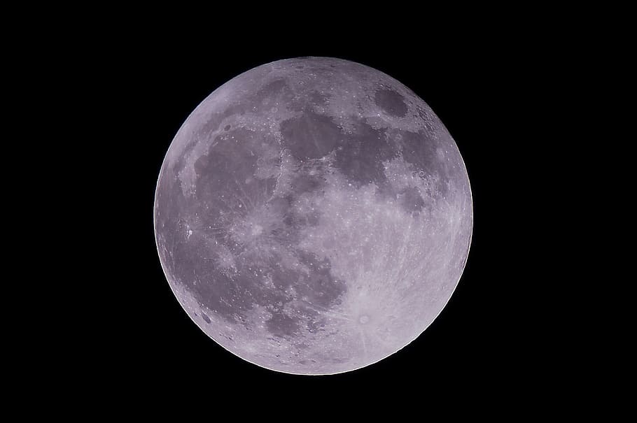 moon illustration, luna, planet, star, space, night, astronomy HD wallpaper