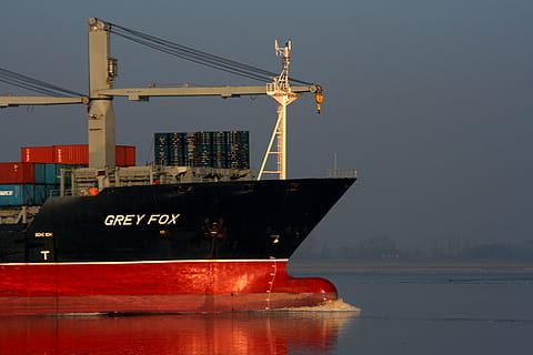 Ship, Container, Elbe, Seafaring, Port, container ship, shipping HD wallpaper