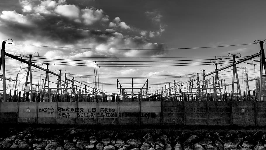 central electric, electricity, cable, power, danger, energy HD wallpaper