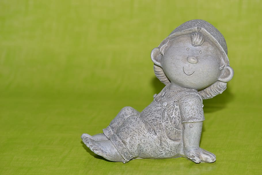 Imp, Troll, Close, Ceramic, Figures, ceramic figures, sit, boy HD wallpaper