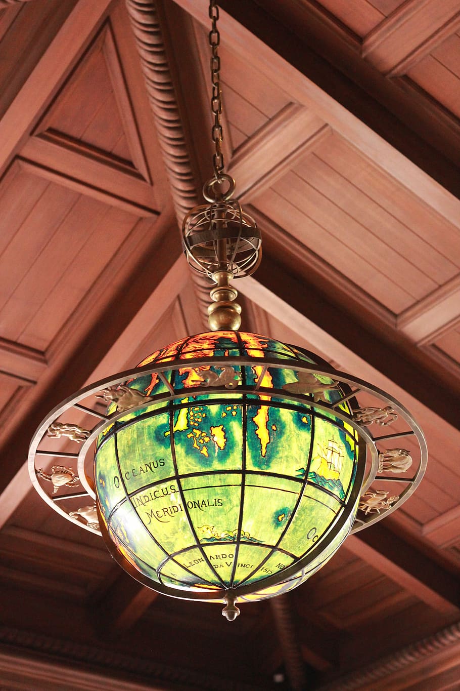 globe, earth, historic, tulsa, old, philbrook, museum, illuminated HD wallpaper