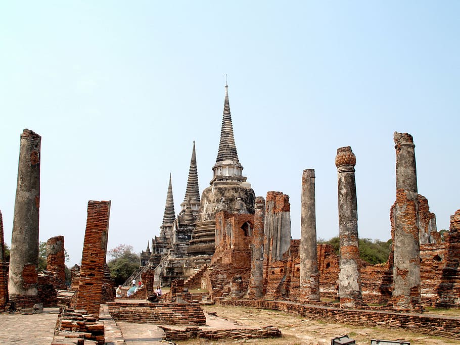 ayutthaya, thailand, ethnicity, sculpture, oriental, travel